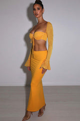 Priscilla Top + Maxi Skirt Set