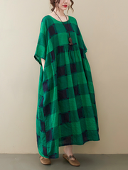 Langes, formelles Abend- und Party-Kittelkleid