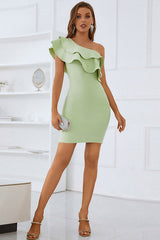 Luluna – Einschultriges Rüschenkleid