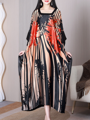 Feel The Moment – Lockeres A-Linien-Kleid mit eckigem Kragen