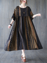 Day Dreaming – Gestreiftes Hängerkleid aus Baumwolle