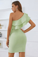 Luluna – Einschultriges Rüschenkleid