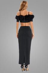 Kleid mit Spaghettiträgern und Cut-Outs