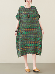 Robe trapèze décontractée sans manches pour femme, tenue d'été bohème pour la plage