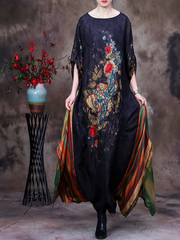 A-Linien-Kleid mit Rundhalsausschnitt „Du bist in meinem Herzen“