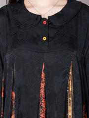 Schlichtes, aber elegantes, lockeres A-Linien-Kleid aus Seide