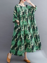 Robe à smocks à col rond de la reine de beauté