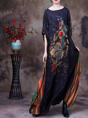 A-Linien-Kleid mit Rundhalsausschnitt „Du bist in meinem Herzen“