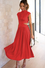 Midikleid mit Cut-out-Taille