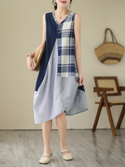 Pure Soul – Midikleid mit V-Ausschnitt und mittlerer Taille