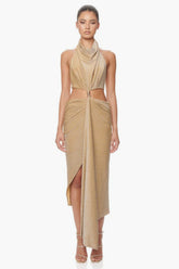 Goldenes Aphrodite-Kleid