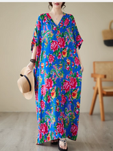 Robe caftan à fleurs élégante et cool