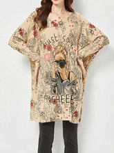 All Your Life – Gestricktes Pullover-Oberteil mit Mädchen-Print