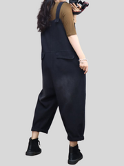 Salopette en jean taille haute pour femme WallFlower