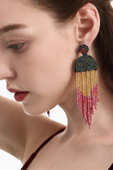 Boucles d'oreilles pendantes en cascade style bohème