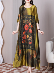 Take My Heart Round Neck A-line Dress