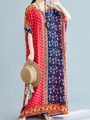 Dunkles, kaltes Kaftankleid