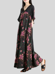 Midnight Vibes A-Linien-Kleid mit Rundhalsausschnitt