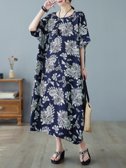 All In One Polyester Round Neck Kaftan Dress