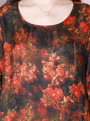 Daily Ritual A-Linien-Kleid mit Rundhalsausschnitt und mittlerer Taille