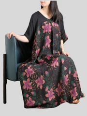 Midnight Vibes A-Linien-Kleid mit Rundhalsausschnitt