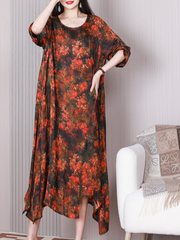 Daily Ritual A-Linien-Kleid mit Rundhalsausschnitt und mittlerer Taille