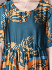 Robe tunique coupe A à col rond Fragran