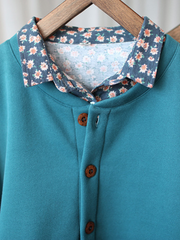 Manteau épais et ample à col rond pour femme, élégant, hiver