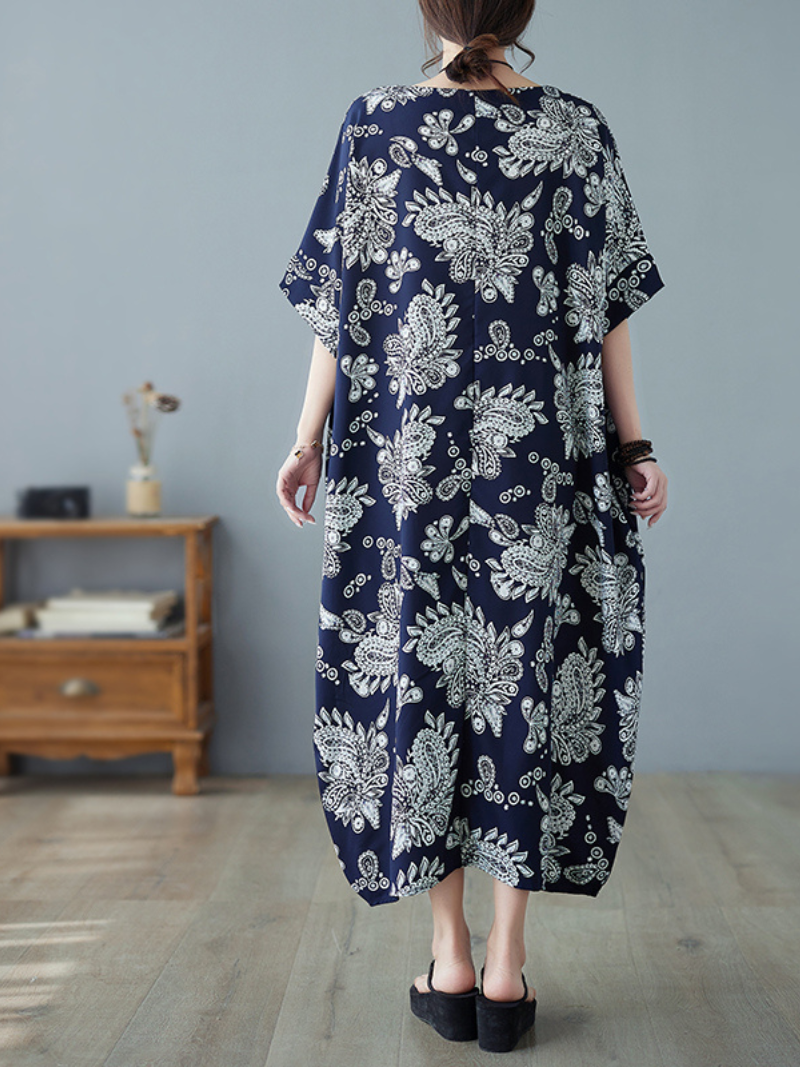 All In One Polyester Round Neck Kaftan Dress