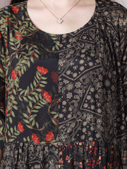 Down To Earth A-Linien-Kleid mit Rundhalsausschnitt