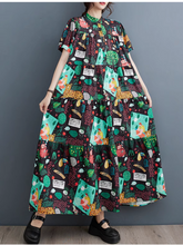 Jeder liebt kurzärmeliges Maxikleid