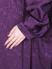 Edles A-Linien-Kleid aus Seide mit Fledermausärmeln