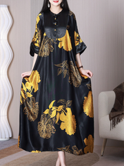 Robe trapèze à col montant Beauty Queen