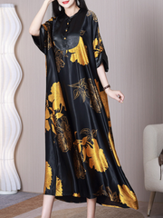 Robe trapèze à col montant Beauty Queen