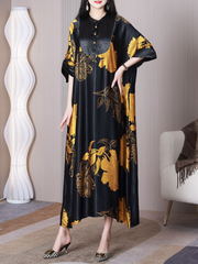 Robe trapèze à col montant Beauty Queen