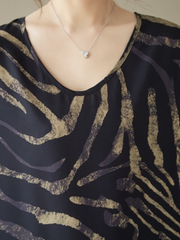 Robe caftan à col rond en polyester Beautiful Soul