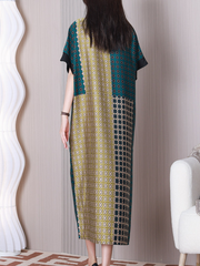 Robe trapèze à col à revers Wonderful Night