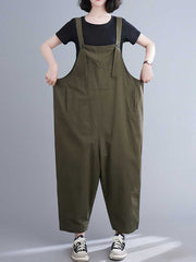 Ärmellose Latzhose aus Baumwolle im Western-Stil