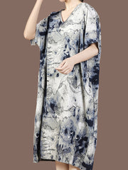 Robe mi-longue « Retenant-moi »