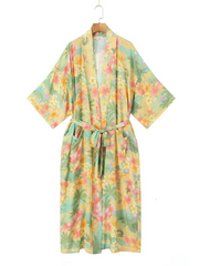 Veste kimono à manches courtes et col à revers Pure Soul