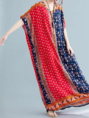 Dunkles, kaltes Kaftankleid