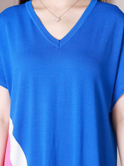 Robe mi-longue à col en V Look At The Sky