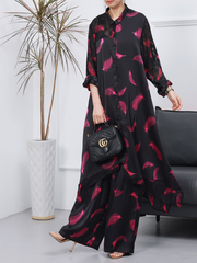 Cardigan pour femme, pantalon à jambes larges, ensemble robe