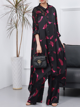 Cardigan pour femme, pantalon à jambes larges, ensemble robe