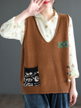 Pull col V en coton pour tous les jours