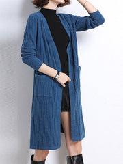 Cardigan long « Attendez-le »