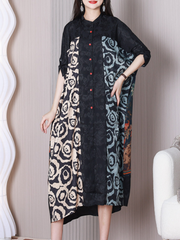 Feel The Moment – A-Linien-Kleid mit Stehkragen