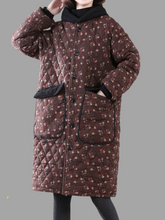 Lockerer Kurzmantel mit Tasche Midi-Länge Knopfmantel für Damen