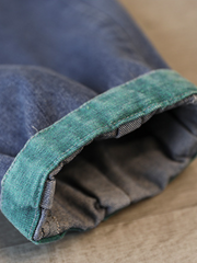 Pantalon en jean ample en coton pour femme