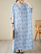 Robe caftan Breezy Elegance avec poches latérales